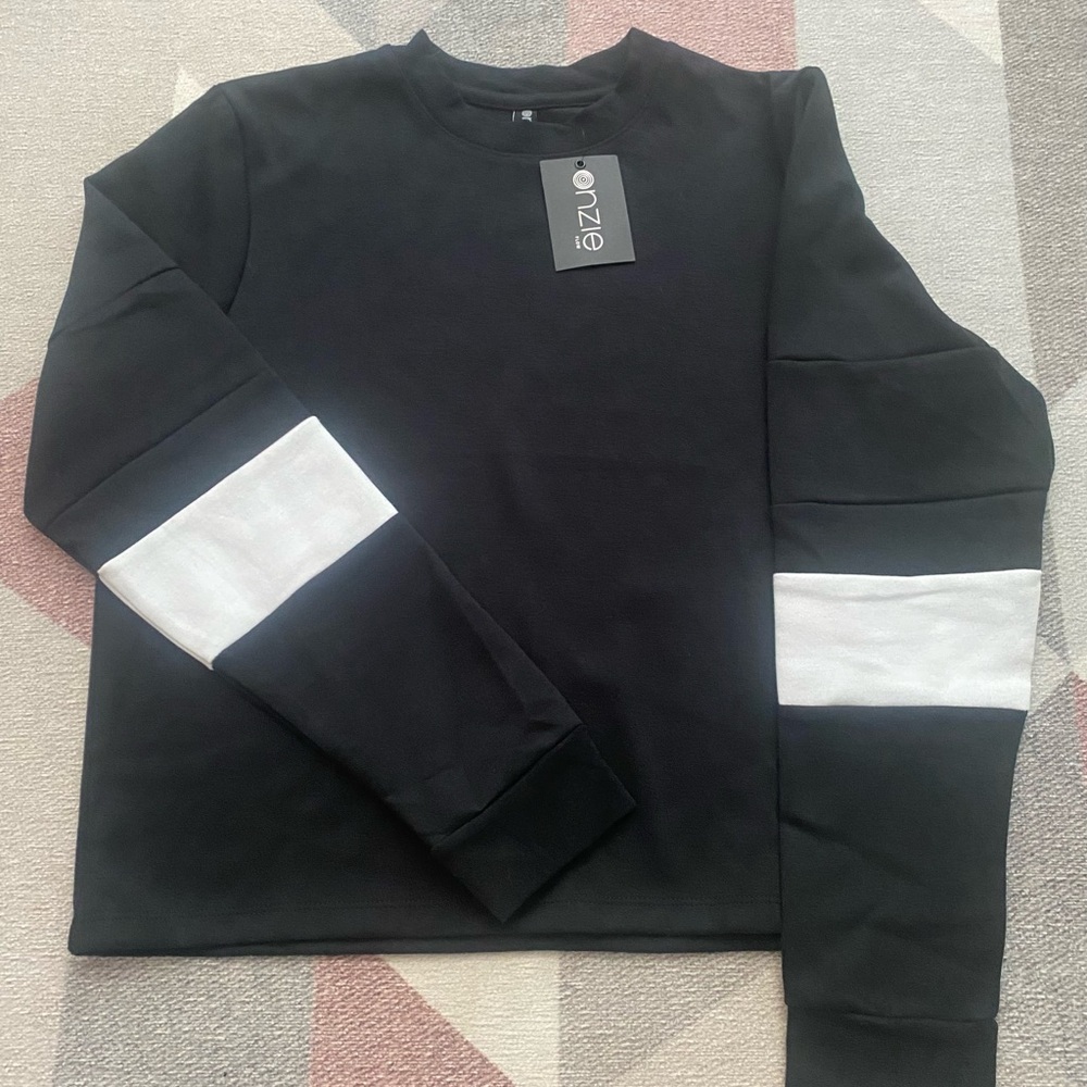 Black and White Long Sleeve Shirt